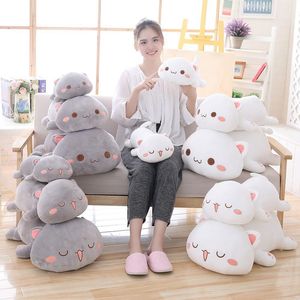 1pc 35/50cm Kawaii Lying Cat Plush Toys Stuffed Cute Cat Doll Lovely Animal Pillow Soft Cartoon Cushion Kid Christmas Gift