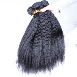 Beautystarquality Yaki Kinky Straight Virgin Human Hair