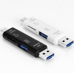 5 W 1 USB 3.1 Czytnik kart Szybki SD TF Micro SD Reader 5in1 USB C Micro USB Memory 3 w 1 czytnik kart OTG