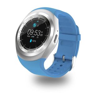 Bluetooth Y1 Smart Watch Reloj Relogio Smart Wristwatch Stöd Telefon Samtal SIM TF Camera Sync Sport Smart Armband för Android Telefon Klocka