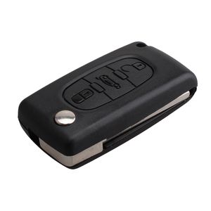 3Buttons MHz substituição Car Key Remote Shell Case Capa Com bateria para PEUGEOT CITROEN