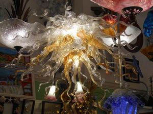 100 ٪ مصباح في مهب الفم ce ul borosilicate murano على غرار الزجاج dale chihuly الفن الخاص