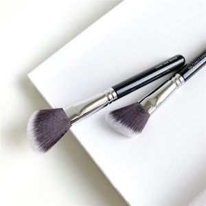 ZE 128 CREAM CHEEK BRUSH - Soft Anlged Contour Blush Sculpting Powder Makeup Brush