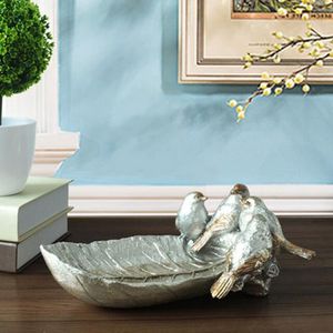 Retro Birds Statue Animal Ashtray Resin Craftwork Home Decoration Accessories For Living Room