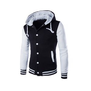 Mens Hoodie Baseball Jacket Men 2018 Fashion Design Black Mens Slim Fit Varsity Jacket Brand Stylish College Jacekt Veste Homme S191019