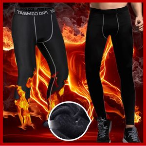 NOVO 2019 aptidão ostenta collants de inverno leggings de basquete trecho outono além de veludo de secagem rápida que funcionam formação calças de compressão do sexo masculino