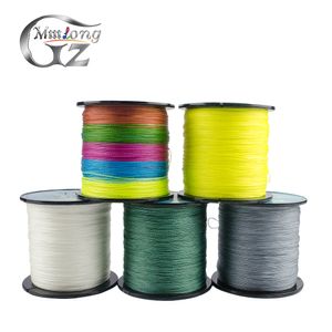 500M Super 4X PE geflochtene Angelschnur 10-60LB 5 Farben glatte Multifilament-Angelschnur Alle Salzwasser-Süßwasser-Pesca