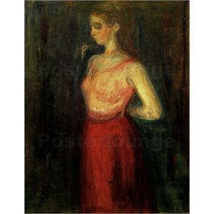 Wholesale hand painted paintings for sale for sale - Group buy Edvard Munch paintings for sale Model Study canvas modern art hand painted