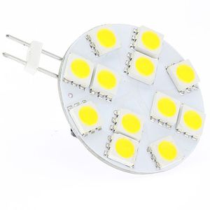 G4 Żarówki LED 12led 5050 SMD Lampa ściekowa AC / DC10-30V Łódź Camper Lighting