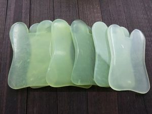 Wysoka jakość! Naturalny Jade Kamień Gua Sha Board Square Shape Massage Hand Massager Relaxation Opieka zdrowotna Masażysta Narzędzie 7.5 * 5,5 cm