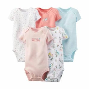 Uniesx Yenidoğan Bebek Yükselen Giyim 5 PCS/LOT Bebek Tulumları%100 Pamuklu Çocuklar Roupa De Bebe Girlsboys Bebek Giysileri