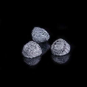 100st Metal Mesh Ball for Smoking Pipe Combustion Supporting rostfritt stål Filter Net Net Sikt Skärm Rund Dome Tobakstillbehör