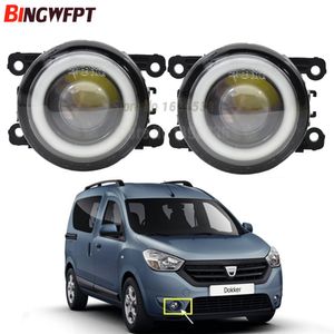 2pcs/pair (Left+Right) Angel Eye car-styling Fog Lamps LED Lights For Renault Dokker Sandero Stepway Logan MCV