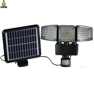 Split Garden Solar Light 178 188Leds 900LM 1000LM Spotlight PIR Motion Sensor Outdoor Solar Powered LED Wall Light