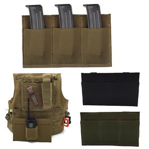 Utomhussport Tactical Triple Magazine Pouch ryggsäckväska Vest Gear Accessory Mag Magazine Holder Cartridge Clip No11-528