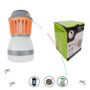 Myggmördar lampor LED Night Light Bug Zapper Mosquito Repellent Lamp Vattentät uppladdningsbar bärbar för inomhusresor