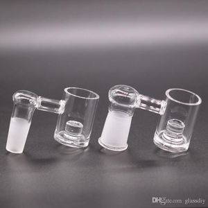 Partihandel 5mm tjock botten kvarts Kärnreaktor Banger Hookahs med glas Crank Carb Caps 10mm 14mm 18mm Nails Bongs Vattenrör