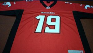 Niestandardowe mężczyzn młodzież kobiety vintage Calgary Stampeders # 19 Bo Levi Mitchell Koszulka piłkarska Rozmiar S-5XL lub niestandardowa dowolna nazwa lub numer Jersey