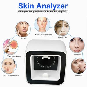 Uv Rgb Pl Light Magic Mirror Digital Facial Analysis Scanner 3D Facial Skin Analyzer For Measures Softness Moisture Oil