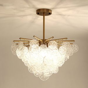 Crystal Simple Creative Lamp Personality Table Dining Room Lamps Nordic Post-Modern Glass Flower Light Luxury Chandelier