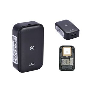 Dispositivos De Posicionamiento al por mayor-super coche Mini Tracker GPS GSM GPRS Seguimiento en tiempo real de localización de dispositivos anti perdida de dispositivos de posicionamiento Soporte Remoto Operación GF21