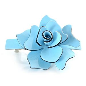 Fashion-Hair Tillbehör Toppkvalitet Blomdesign Hårbarrutte Middle Multi Färger Franska Acetat Plast Barrette SA012 S918