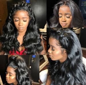 2022 new arrivals pattern Silk Base Lace Front Human Hair Wigs For Black Women 13*4 Remy Peruvian Body Wave Wig