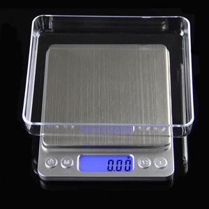 携帯用デジタルジュエリー精密ポケットスケール計量スケール小型LCD電子バランス体重スケール500g 0.01g 1000g 2000g 3000g