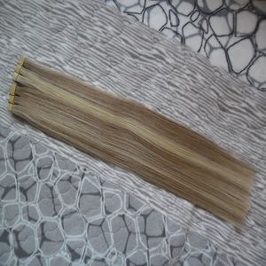 100g 12"-24" Tape In Remy Human Hair Extensions 40pcs Double Drawn Remy Hair Straight Invisible Skin Weft PU Tape On Hair Extensions