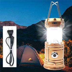 Lanterna LED Camping Portátil Lanternas Alimentadas Por Energia Solar LED Recarregável Lâmpada de Mão para Caminhadas Camping Iluminação Ao Ar Livre De Emergência DLH046