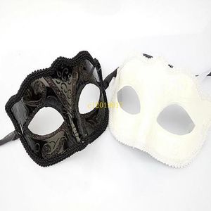 Black Venice Masks Masquerade Party Mask Christmas Gift Mardi Gras Man Costume Sexy lace Fringed Gilter Woman Dance Mask