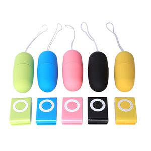 20 Скорость дистанционного управления беспроводной вибратор MP3 Вгибальные вибрационные яйцевые водонепроницаемые мастурбаторные секс -игрушки для женщин