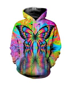 2020 New Fashion Sweatshirt Men / Women Hoodies butterfly Funny Print 3d Sweatshirts Free Shipping MH0369