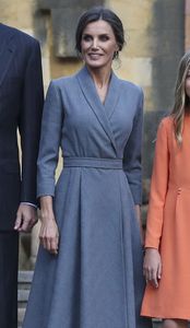 Letizia Princess Women A-Line Cotton Dress Suit Collar Long Comfortable Sleeve Dresses