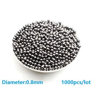 1000 pz/lotto Dia 0.8mm sfere in acciaio con cuscinetti a sfera in acciaio di alta qualità spedizione gratuita
