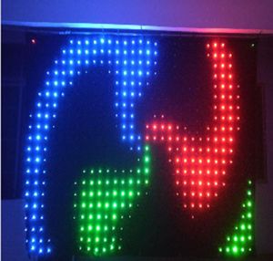 P9 x4M RGB SMD LEDビデオカーテン背景照明効果DJの背景PC制御LLFA