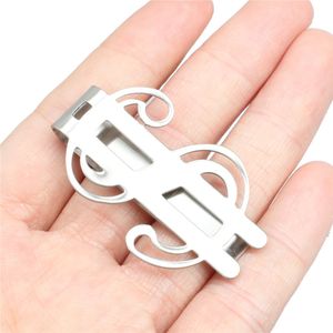 Wholesale titanium money clips for sale - Group buy men jewelry high quality fashion designer pupular classic elegant business style hollow US Dollar titanium stainless steel money clip