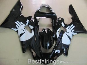 ZXMOTOR Free custom fairing kit for YAMAHA R1 2000 2001 black white fairings YZF R1 00 01 GD26