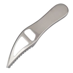 100 pz/lotto Coltello per la Pulizia del Pesce Bilance Raschietto Apribottiglie In Acciaio Inox Cucina Manuale Scaler Pialla Spazzola Raschiando Remover