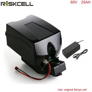 サニオセルのためのカエルケース+充電器とeBikeバッテリーのための充電式60V 25Ah電動バイクの電池パック