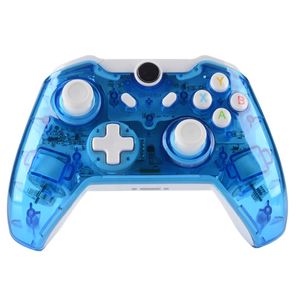 Controle وحدة التحكم اللاسلكية من أجل Microsoft Xbox One Controller Molestick لـ Xbox One PC Windows Gamepad شفافًا مع LED