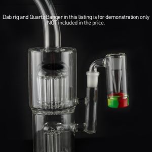 Accessori per fumare 14mm Maschio Vetro Ash Catcher con colori in silicone contengono acqua diritta Bong petrolio