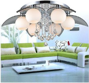 Bola de vidro moderno K9 Cristal Colrful LED Light Chandelier Lamp Home Deco LED candelabro luminária Controle Remoter