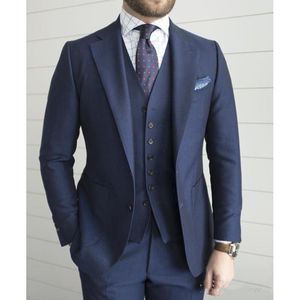 Neue Ankunft Zwei Tasten Trauzeugen Kerbe Revers Bräutigam Smoking Männer Anzüge Hochzeit/Abschlussball Trauzeuge Blazer (Jacke + hosen + Weste + Krawatte) A380