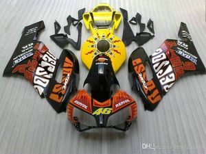 Feedings de qualidade OEM para Honda CBR1000RR 2004 2005 Black Yellow Injecção Molde Fairing Kit CBR 1000 RR 04 05 CX22