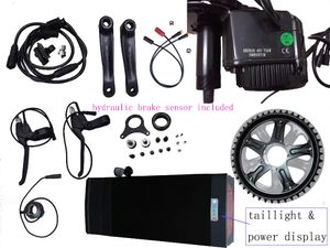 EU No Tax !! 8Fun BBS02 750W 48V Ebike Engine Kit Bafang Mid Car Lithium Electric Bike Conversion Kit + 48V 20ah Rear Rack Battery