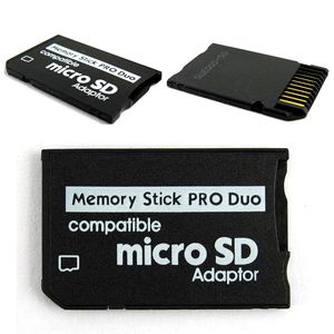 Minneskort Adapter MicroSD TF till MS Memory Stick Pro Duo-adapter Converter gratis PSP 1000 2000 3000 DHL FEDEX EMS SHIP