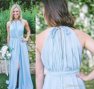 2019 verão primavera vestido de dama de honra luz céu azul jardim jardim formal festa de casamento convidado empregada de honra plus size personalizado feito