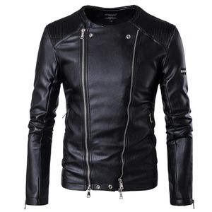 2017 mens faux pälsrockar kläder mode pilot motorcykel importerad pp skalle läderjacka män slim passform b001