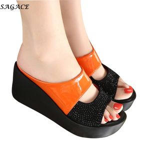 SAGACE slippers women Platform Wedges Shoes woman Open Peep Toes Casual Shoes Summer ladies Rome Beach Sandals chinelo feminino